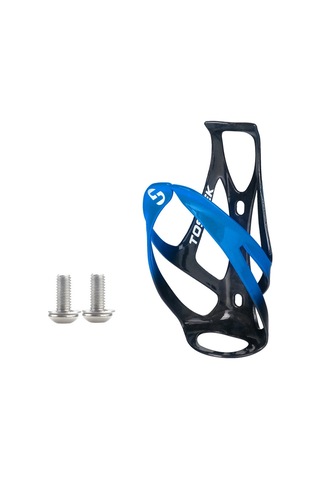 Sones Toseek Açık Hava Bisikleti Karbon Fiber Açık Su Şişesi Tutucu, Renk: Mavi Parlak