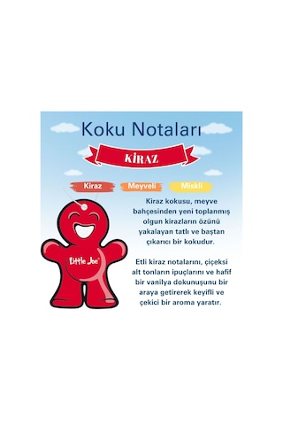Little Joe Kiraz Araç Asma Koku Cherry -30 Gün -ipli Oto Kokusu