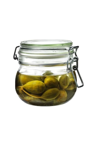 Korken Cam Kilitli Kavanoz 0,5 Lt Saydam