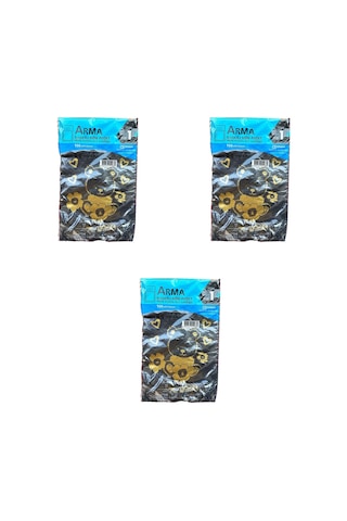 Arma Baskılı Mini Blok Poşet Torba - No : 1 - 22 x 35 CM. - Siyah - 100 Adetlik 3 Paket