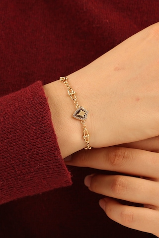 Çgk Çiğdem Gürel Kuyumculuk Yıldız Model Ataç Zincir Altın Bileklik Gold