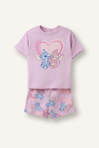 Defacto Dısney Lılo & Stıtch Lisanslı 2li Leylak Pijama Takımı Kız Bebek H5750a526smpr139 Mor-pr139