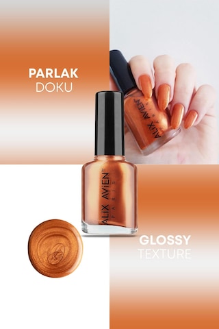 Alix Avien Metalik Bakır Oje 31 Yüksek Pigmentli Uzun Süreli Kalıcılık Hızlı Kuruma Nail Lacquer 31