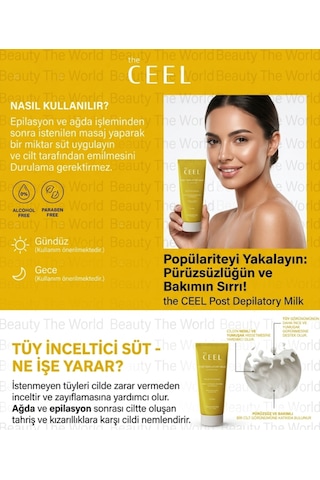 The Ceel Post Depilatory Milk 80ml - Tüy İnceltici Ve Pürüzsüzleştirici Süt