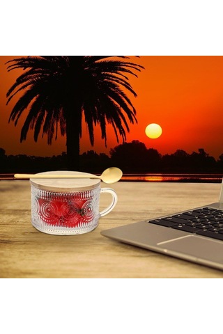 Homyl 2 Adet Cam Su Bardağı Temizle 400-500 Ml Restoran Cafe B B