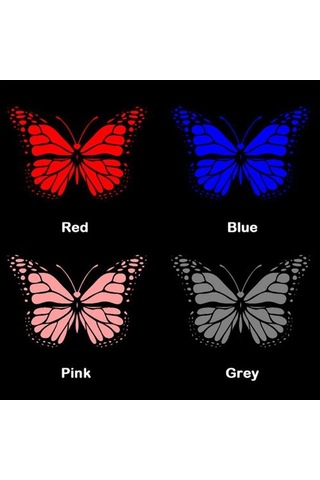 Ulzyvf Evrensel Kelebek Desenli 4/9 Parça Koltuk Kılıfı Seti - Kir, Aşınmaya Dayanıklı, Kolay Kurulum