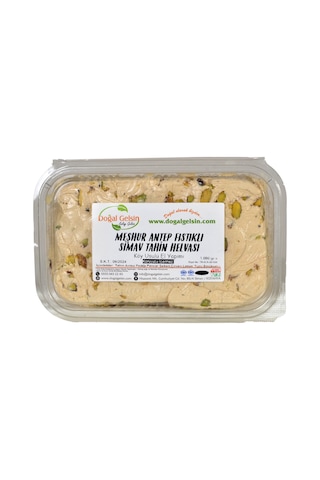 Doğal Gelsin Meşhur Antep Fıstıklı Simav Tahin Helvası 1 KG