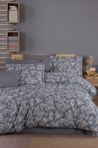 Çift Kişilik Ranforce Nevresim Takımı %100 Pamuklu Tuğba Antrasit