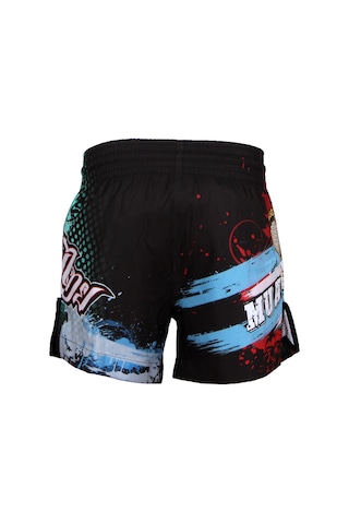 Dosmai Dijital Baskılı Muay Thai Spor Şort Siyah Mts211