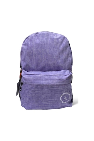 Su Geçirmez Kumaş Ortaokul Lise Unisex Okul Sırt Ve Seyahat Çantası - Mor