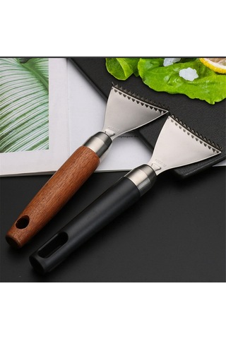 Paslanmaz Çelik Taşınabilir Balık Pulları Temizleyici Kablosuz Mutfak Balık Pulları Temizleyici Gümüş