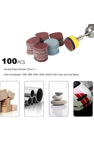 Yihemaoyi Zımpara Taşlama Ve Parlatma Aracı 25mm 100 Adet