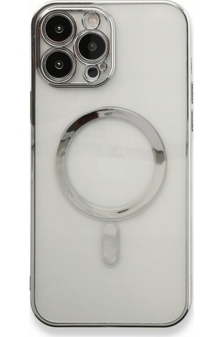 Apple Uyumlu iPhone 14 Pro Max Kılıf Magsafe Özellikli Lazer Silikon Kapak