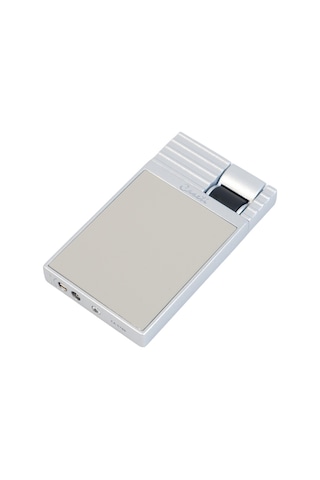Caseti Tek Torch Perde Alev Bej Gümüş Metal Puro Çakmağı