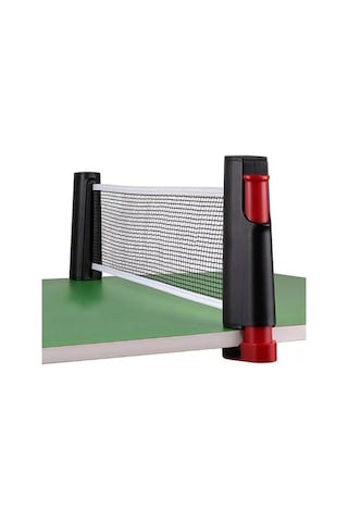 Buffer Teleskopik Taşınabilir Kaymaz Ping Pong Masa Tenisi Filesi Aparatı Mavi