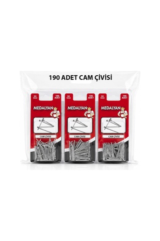 Medalyan Dl-24 Cam Çivisi - 5x22 Mm 190 Adet- 12'li Paket Diğer
