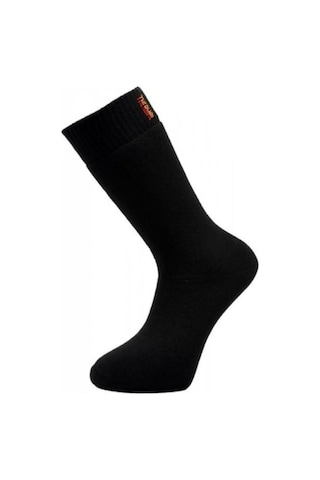 Meguca Socks Erkek Siyah 6 Çift Termal Havlu Kışlık Çorap-40-45 Çok Renkli