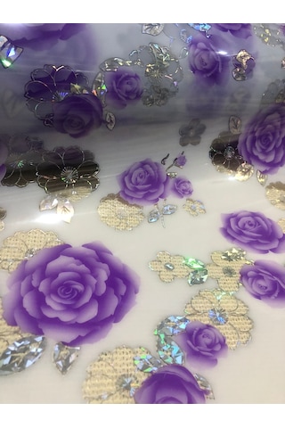 MASA ÖRTÜSÜ ŞEFFAF DESENLİ MASA ÖRTÜSÜ 1.7mm KALIN PVC KAYMAZ 80