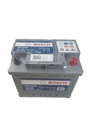 Bosch S4 043 12 V 62 Ah Akü - 60 Ah Ebatında Bosch S4 043 12 V 62 Ah Akü - 60 Ah Ebatında