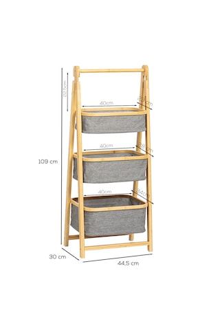 Porsima 2085 3 Katlı Ahşap Çok Amaçlı Ev Düzenleyici Organizer