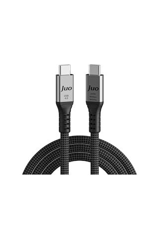 Juo Usb 4.0 240w 40gbps Thunderbolt 4 8k 60hz Usb-c Görüntü Aktarım Ve Type-c Hızlı Şarj Ve Data Kablosu 1 Metre