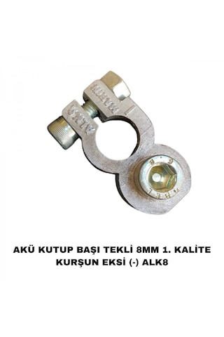 Akü Kutup Başı 2li 8mm 1. Kalite Kurşun + - Alk8