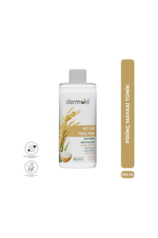 Dermokil Pirinç Mayası Beyazlatıcı Canlandırıcı Tonik 200 Ml