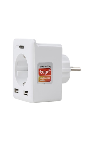 S-link Swapp SL-04 10A 2 USB 2.4 Ghz Wifi Tuya Destekli Akım Korumalı Akıllı Priz