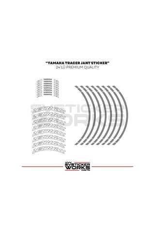 Yamaha Tracer Jant Sticker Seti Yüksek Kalite 24lü Jant Set 51563918