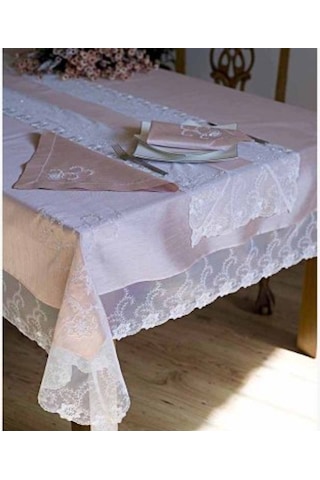 Secret House Prenses 14 Parça Masa Örtüsü Seti Pembe