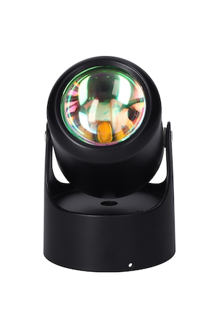 Maiyame Romantik Atmosfer İçin Usb Güçlü Led Projeksiyon Lamba, Dekoratif Gece Işığı, Yatak Odası Ve Salon Aydınlatması Siyah