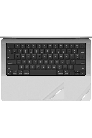 Codegen 14" Macbook Uyumlu Air M1 A2442 Silver Trackpad Koruyucu Sticker Etiket