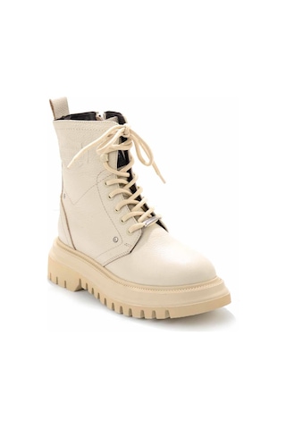 Harley Davidson Beige Hakiki Deri Kadın Bot & Bootie Hd0777002903 Beige