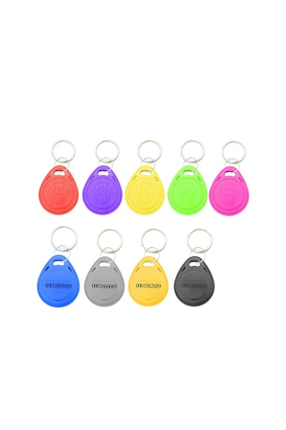 Sones 10 Adet 125khz Tk/em4100 Yakınlık Kimlik Kartı Çipli Anahtarlık Anahtarlık Sarı