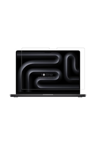 Novstrap Apple Uyumlu MacBook Pro M3 16 İnç A2991 İle Ekran Koruyucu Parlak Nano Film
