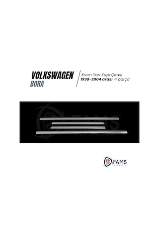 Vw Bora Krom Yan Kapı Çıtası 4 Kapı 1998-2004 P. Çelik