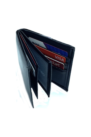 Ayleenayz Suni Deri Siyah Erkek Cüzdan