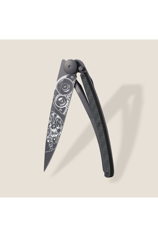 Deejo Kamp 37g, Carbon Fiber / Watch Movement Siyah