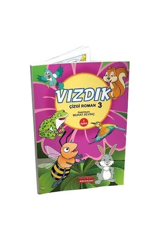 Vızdık Çizgi Roman Renkli Öykü Serisi Cilt - 3 - Aziz Sivaslıoğlu - Bordo Ressam