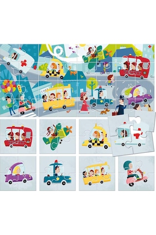 Headu 81 Çift Taraflı Şehir Puzzle