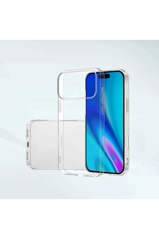 Apple Uyumlu iPhone 17 Pro Şeffaf Kılıf Silikon Ve Esnek Seffaf