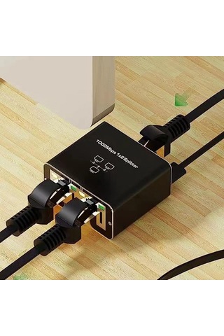 Homyl Splitter 1x2 Hub Aktarım Hızı 1000 Mbps Ağ Uzatma