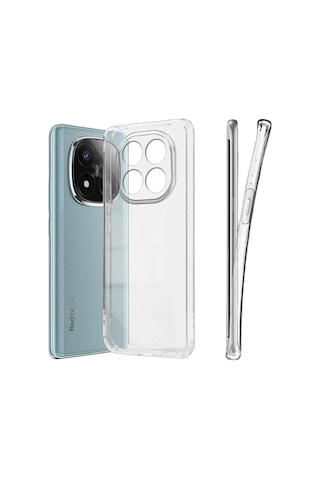 Xiaomi Redmi Note 15 Pro 4g Kılıf Kamera Korumalı Silikon Şeffaf Kapak