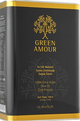 Green Amour Soğuk Sıkım Natürel Sızma Zeytinyağı 3 L