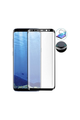 Samsung Galaxy S8 Screen Protector 9d Kavisli Şeffaf Polymer Nano Ekran Koruyucu