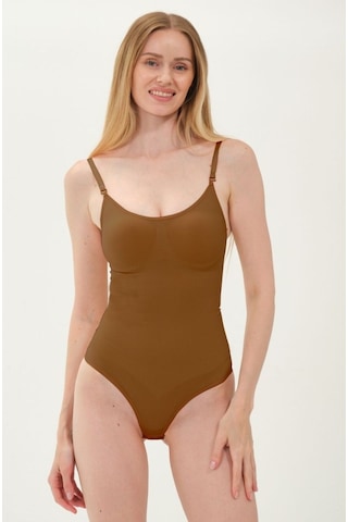 Mistirik Mimola Model 3 Bölge Etkili Örmekumaş Yapılı String Body Kahve Renk042 Kahve