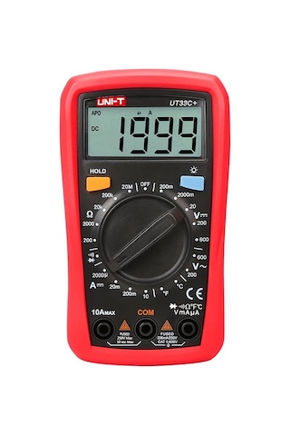 Unı-t Ut33c+ Dijital Multimetre Unı-t Ut33c+ Dijital Multimetre