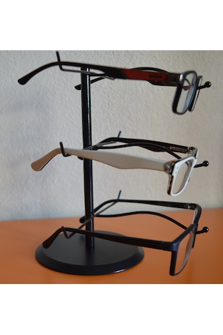 Gözlük Standı Düzenleyecı Organizer 3 Lu Siyah
