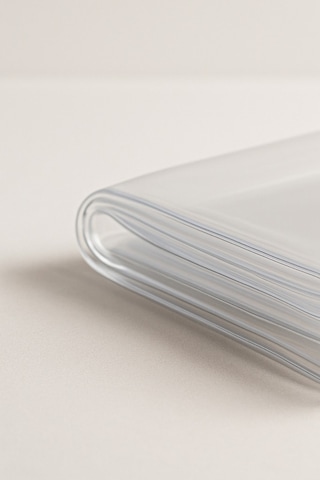 Şeffaf , İnce , Pvc Kaymaz Taban 180 Micron 0,18 Mm Masa Örtüsü - 80 X 280 Hasır Hariçtir. Şeffaf