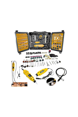 Stilmax STM405 450 W Devir Ayarlı Gravür Oyma Taşlama Makinesi + 405 Parça Set